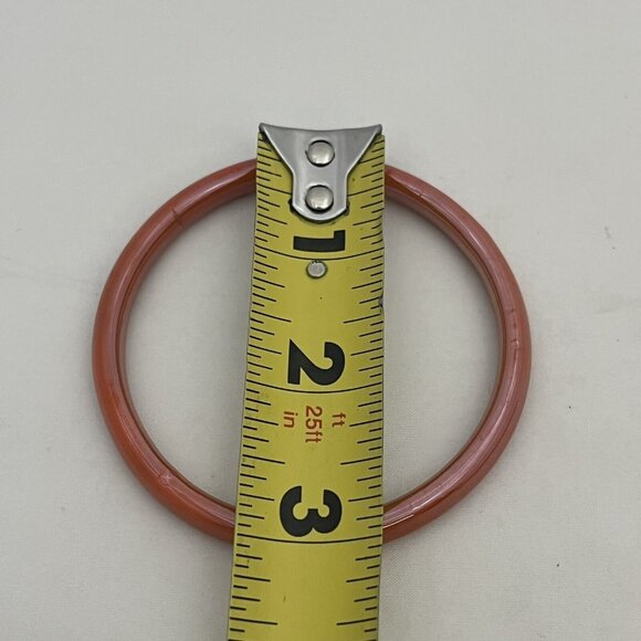 Set Of 2 Unbranded Vintage Orange Glass Bangle Bracelets - Picture 15 of 15